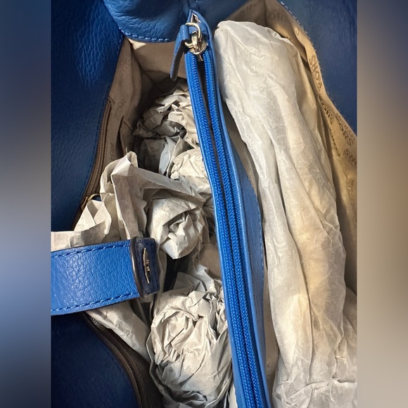 Michael Kors Hamilton Large EW Leather Tote Heritage Blue 35F0GHMT3L - Picture 13 of 16